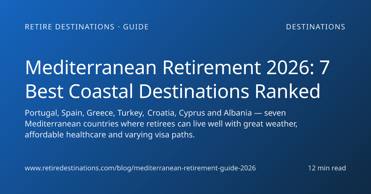 Mediterranean Retirement 2026 — 7 Best Countries Ranked, From $1,200 ...